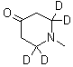 2,2,6,6-Tetradeuterio-1-methylpiperidin-4-one molecular structure (CAS 1189723-14-5)