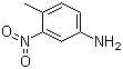 4-甲基-3-硝基苯胺分子结构 (CAS 119-32-4)