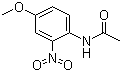 structure of CAS# 119-81-3, 4'-Methoxy-2'-nitroacetanilide;N-(4-Methoxy-2-nitrophenyl)acetamide
