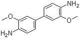 3,3'-Dimethoxybenzidine molecular structure (CAS 119-90-4)