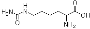 structure of CAS# 1190-49-4, L-Homocitrulline;N-epsilon-Carbamyl-L-lysine; NSC 27428