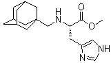 N-(Tricyclo[3.3.1.1(3,7)]dec-1-ylmethyl)-L-histidine methyl ester molecular structure (CAS 1190215-03-2)