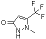 结构式 CAS# 119022-51-4, 1,2-二氢-1-甲基-5-(三氟甲基)-3H-吡唑-3-酮