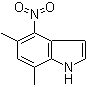 5,7-Dimethyl-4-nitro-1H-indole molecular structure (CAS 1190314-35-2)