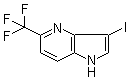 3-Iodo-5-(trifluoromethyl)-1H-pyrrolo[3,2-b]pyridine molecular structure (CAS 1190320-21-8)