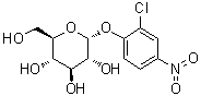 结构式 CAS# 119047-14-2, 2-氯-4-硝基苯基 alpha-D-吡喃葡萄糖苷