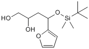 4-[[(1,1-dimethylethyl)dimethylsilyl]oxy]-4-(2-furanyl)-1,2-Butanediol molecular structure (CAS 1190883-06-7)