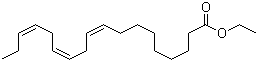 structure of CAS# 1191-41-9, Ethyl linolenate;(Z,Z,Z)-9,12,15-Octadecatrienoic acid ethyl ester; Ethyl (Z,Z,Z)-9,12,15-octadecatrienoate; Ethyl cis,cis,cis-9,12,15-octadecatrienoate