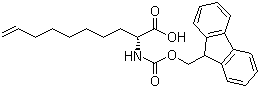结构式 CAS# 1191429-20-5, (R)-N-芴甲氧羰基-2-(7'-辛烯基)甘氨酸