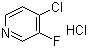 4-Chloro-3-fluoropyridine hydrochloride molecular structure (CAS 119229-74-2)