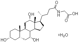 Glycocholic acid hydrate molecular structure (CAS 1192657-83-2)