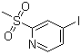 4-Iodo-2-(methylsulfonyl)pyridine molecular structure (CAS 1193244-95-9)