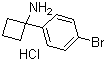 1-(4-Bromophenyl)cyclobutanamine hydrochloride molecular structure (CAS 1193389-40-0)