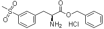 3-(Methylsulfonyl)-L-phenylalanine phenylmethyl ester hydrochloride (1:1) molecular structure (CAS 1194550-59-8)