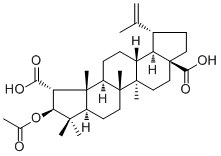 Ceanothic acid acetate molecular structure (CAS 119533-63-0)