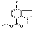 4-Fluoro-1H-indole-7-carboxylic acid ethyl ester molecular structure (CAS 1196048-19-7)