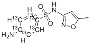 Sulfamethoxazole-13C6 molecular structure (CAS 1196157-90-0)