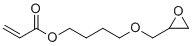 4-(Oxiran-2-ylmethoxy)butyl acrylate molecular structure (CAS 119692-59-0)