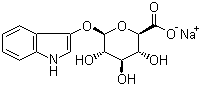 3-Indolyl-beta-D-glucuronic acid sodium salt molecular structure (CAS 119736-51-5)