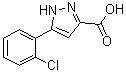 5-(2-Chlorophenyl)-1H-pyrazole-3-carboxylic acid molecular structure (CAS 1197631-00-7)