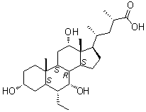 structure of CAS# 1199796-29-6, 6alpha-Ethyl-23(S)-methylcholic acid;INT 777; S-EMCA