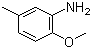 2-甲氧基-5-甲基苯胺分子结构 (CAS 120-71-8)