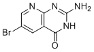 structure of CAS# 120040-42-8, 2-Amino-6-bromopyrido[2,3-d]pyrimidin-4(3H)-one