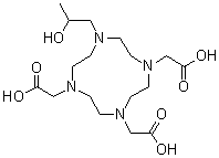 10-(2-羟基丙基)-1,4,7,10-四氮杂环十二烷-1,4,7-三乙酸分子结构 (CAS 120041-08-9)