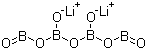 Lithium tetraborate molecular structure (CAS 12007-60-2)
