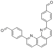 结构式 CAS# 120085-99-6, 2,9-双(4-甲酰基苯基)-1,10-菲咯啉