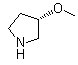 结构式 CAS# 120099-60-7, (3R)-3-甲氧基吡咯烷
