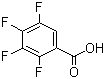 2,3,4,5-Tetrafluorobenzoic acid molecular structure (CAS 1201-31-6)