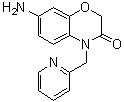 7-Amino-4-(2-pyridinylmethyl)-2H-1,4-benzoxazin-3(4H)-one molecular structure (CAS 120101-67-9)