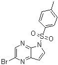 结构式 CAS# 1201186-54-0, 2-溴-5-对甲苯磺酰基-5H-吡咯并[2,3-b]吡嗪