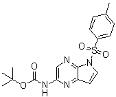 N-[5-[(4-Methylphenyl)sulfonyl]-5H-pyrrolo[2,3-b]pyrazin-2-yl]carbamic acid 1,1-dimethylethyl ester molecular structure (CAS 1201187-44-1)