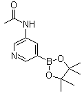 structure of CAS# 1201645-46-6, N-[5-(4,4,5,5-Tetramethyl-1,3,2-dioxaborolan-2-yl)-3-pyridinyl]-acetamide