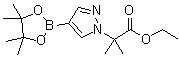 alpha,alpha-Dimethyl-4-(4,4,5,5-tetramethyl-1,3,2-dioxaborolan-2-yl)-1H-pyrazole-1-acetic acid ethyl ester molecular structure (CAS 1201657-32-0)