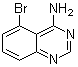结构式 CAS# 1201784-87-3, 5-溴-4-喹唑啉胺