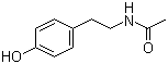N-乙酰基酪胺分子结构 (CAS 1202-66-0)