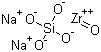 Sodium zirconium silicate molecular structure (CAS 12027-83-7)