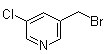 结构式 CAS# 120277-13-6, 3-(溴甲基)-5-氯吡啶