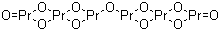 Praseodymium oxide molecular structure (CAS 12037-29-5)