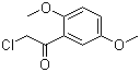 structure of CAS# 1204-22-4, 2-Chloro-1-(2,5-dimethoxyphenyl)ethanone