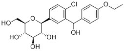 Dapagliflozin Hydroxy (Benzylic) Impurity molecular structure (CAS 1204222-85-4)