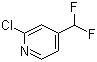 structure of CAS# 1204296-03-6, 2-Chloro-4-(difluoromethyl)pyridine