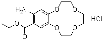 13-Amino-2,3,5,6,8,9-hexahydro-1,4,7,10-benzotetraoxacyclododecin-12-carboxylic acid ethyl ester hydrochloride (1:1) molecular structure (CAS 1204313-56-3)