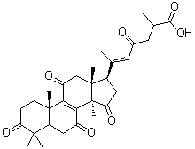 灵芝烯酸 F分子结构 (CAS 120462-47-7)