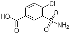4-氯-3-磺酰胺基苯甲酸分子结构 (CAS 1205-30-7)