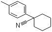 结构式 CAS# 1206-13-9, 1-(4-甲基苯基)-1-环己腈; 1-对甲苯基环己腈
