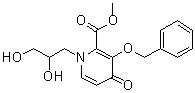 Methyl 1-(2,3-dihydroxypropyl)-4-oxo-3-[(phenylmethyl)oxy]-1,4-dihydro-2-pyridinecarboxylate molecular structure (CAS 1206102-07-9)